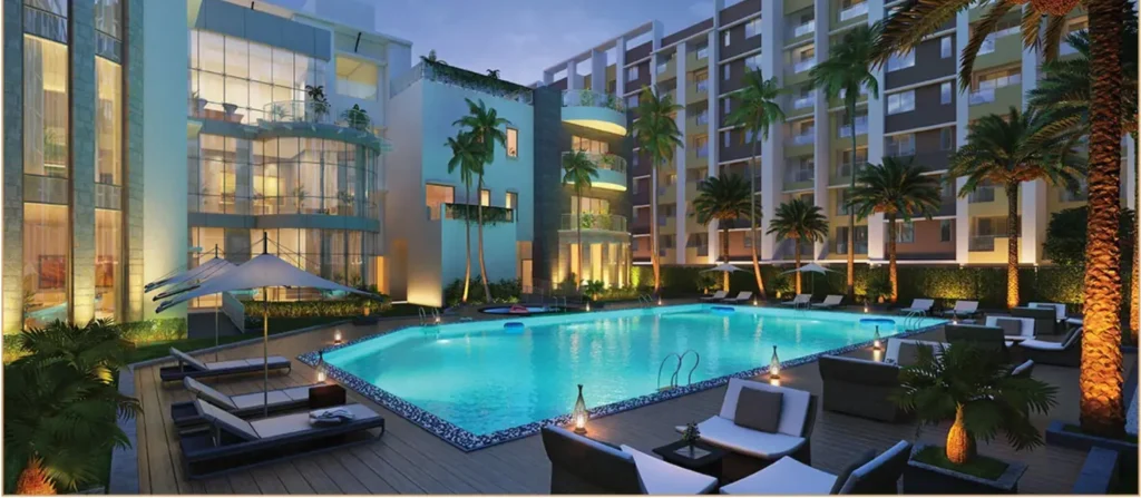 Purva Windermere Apartment Swimming Pool View apartments by Puravankara Group located at Pallikaranai, Medavakkam, Velachery, Chennai Tamil Nadu